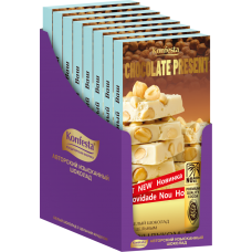 Шоколад "KONFESTA" белый с фундуком 180г Шоколад "KONFESTA" белый с фундуком 180г