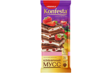 Шоколад "KONFESTA" клубничный мусс 80г
