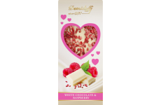 Шоколад "Demidoff" белый с малиной 80г