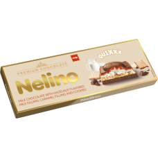 Шоколад "Nelino" Quixxx шоколадный бисквит и карамель 270г