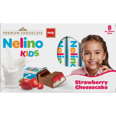 Шоколад "Nelino" KIDS клубника и чизкейк 100г