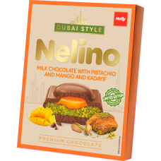Шоколад "Nelino" DUBAI STYLE фисташка, кадаиф и манго 62г