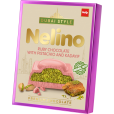 Шоколад "Nelino" DUBAI STYLE рубин фисташка и кадаиф 62г