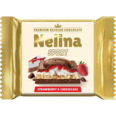 Шоколад "Nelina" SPORT Premium клубника и чизкейк 55г