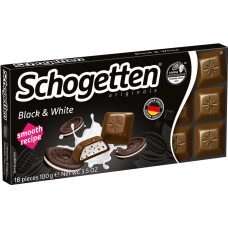 Шоколад "Schogetten" black&white 100г