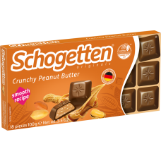 Шоколад "Schogetten" crunchy peanut butter 100г