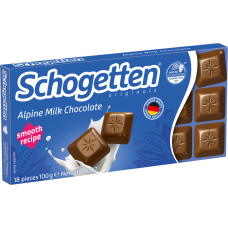 Шоколад "Schogetten" alpine milk chocolate 100г