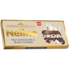 Шоколад "Nelino" молочная начинка и шоколадное печенье 80г